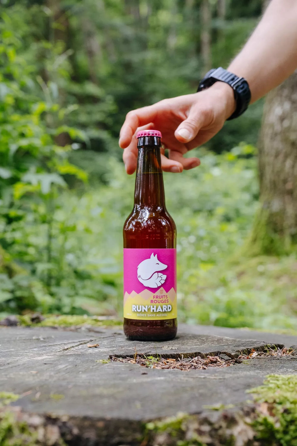Bière FRUITS ROUGES sans alcool 33cl - RUN'HARD