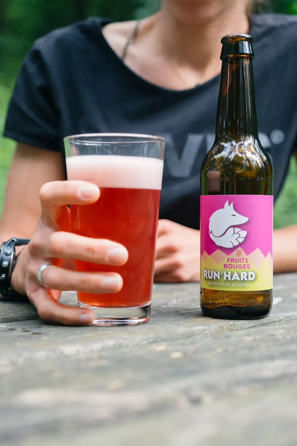 Bière FRUITS ROUGES sans alcool 33cl - RUN'HARD