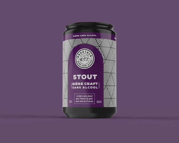 Bière Stout artisanale Broother 0,5%