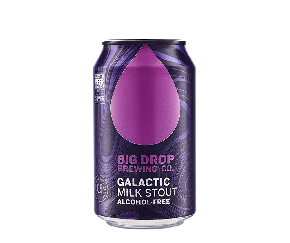 Bière Big Drop Galactic Milk Stout 0,5% sans alcool
